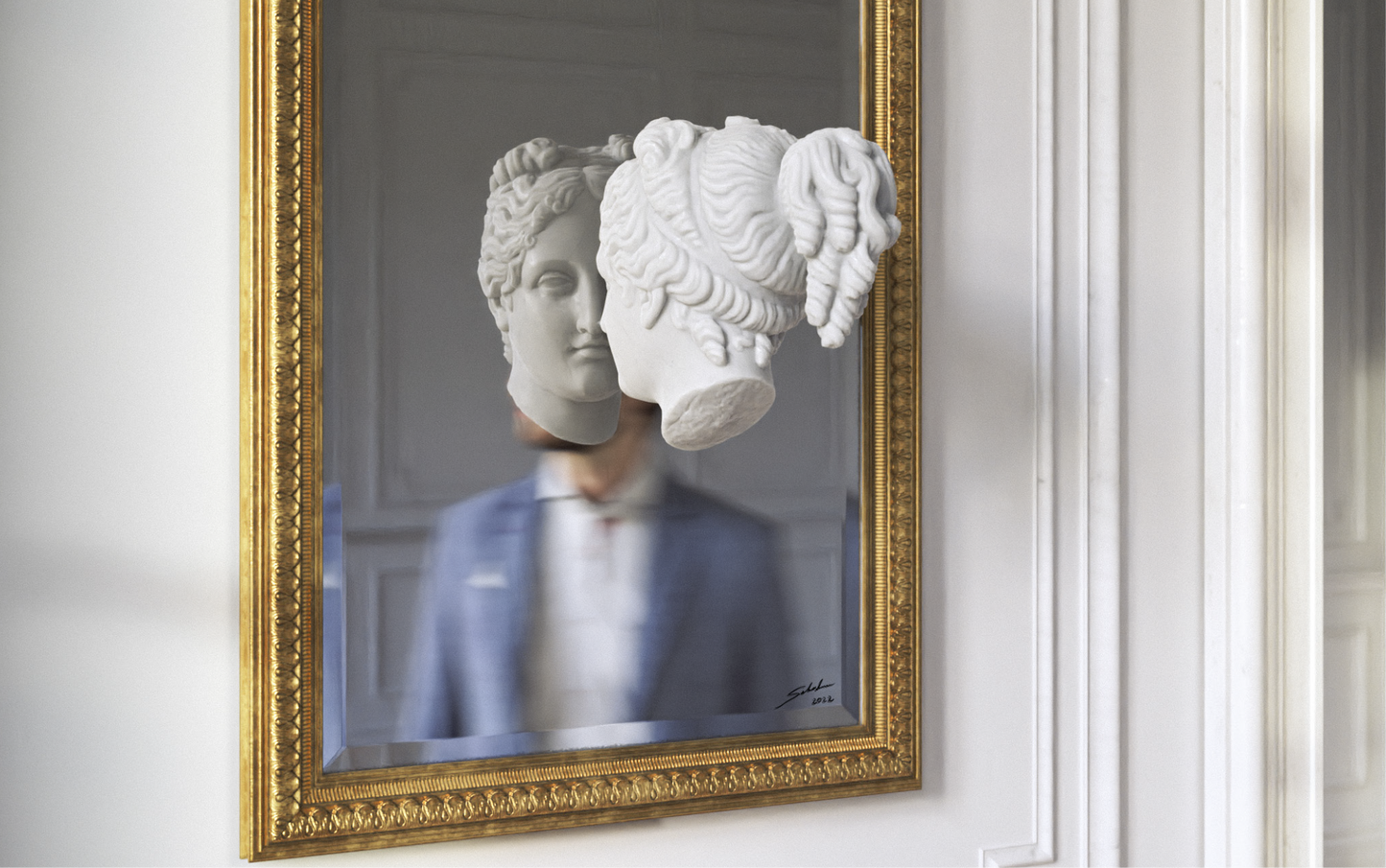 Narcissus Mirror by Sebastian Errazuriz